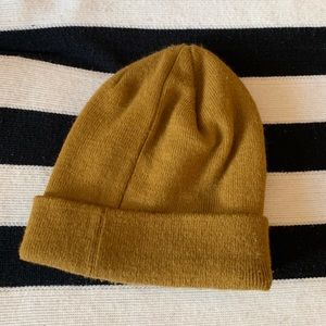 Dark yellow beanie